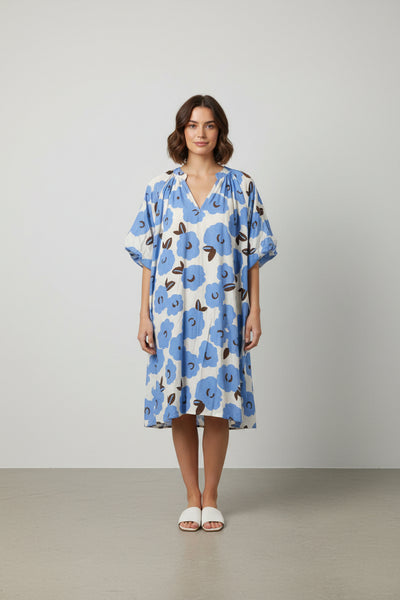 Short Sleeve Floral Dress