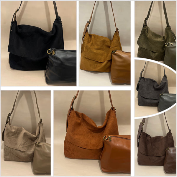 2 For 1 Ultra Suede Handbag