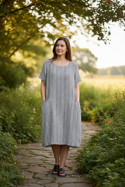 Stripe Cotton Dress