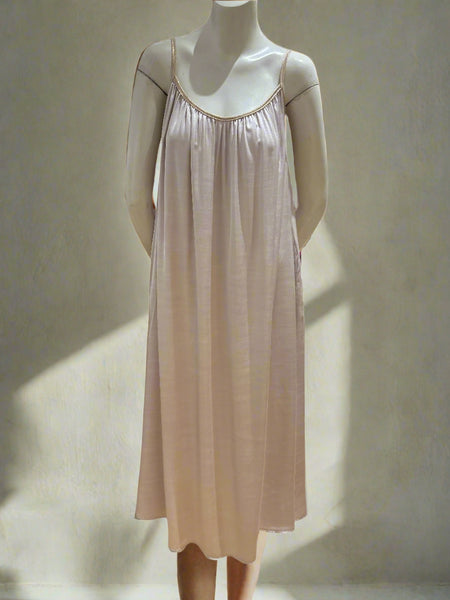 Sleeveless Satin Dress