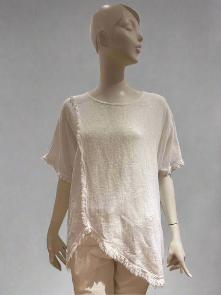 Linen/Cotton Mix Top - Italian