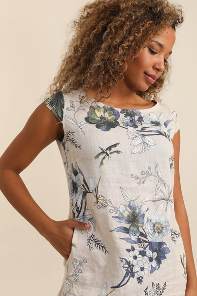 Floral Linen Dress
