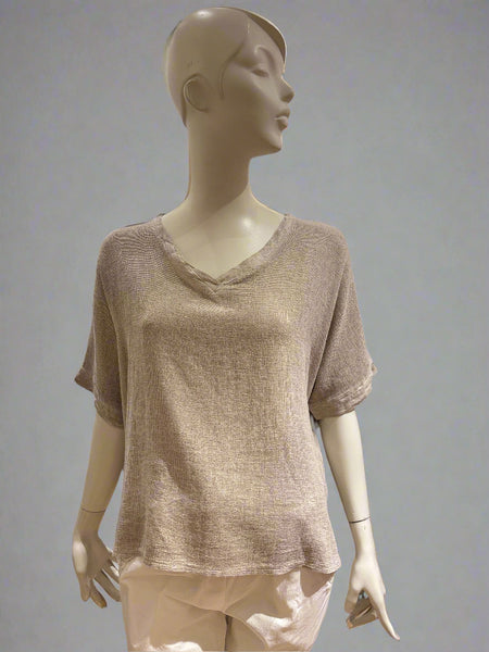 Linen/Cotton Mix Top - Italian