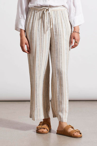 Pull-On Flowy Stripe Pants