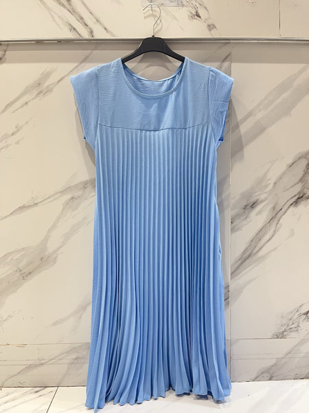 Short Sleeve Pleated   Dress