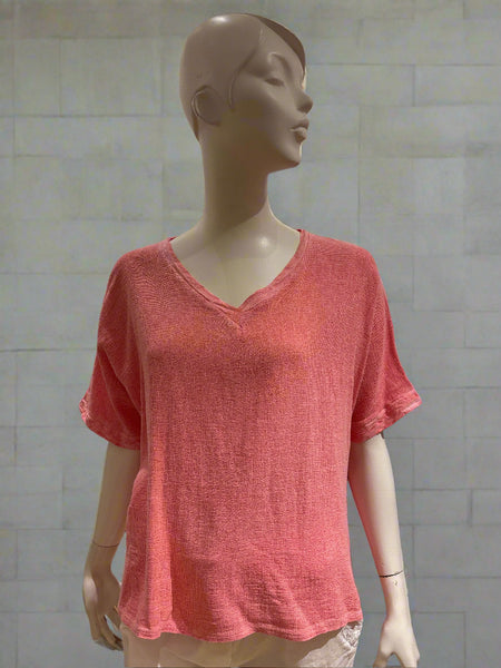 Linen/Cotton Mix Top - Italian
