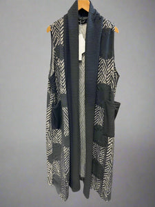 Long Open Front Vest