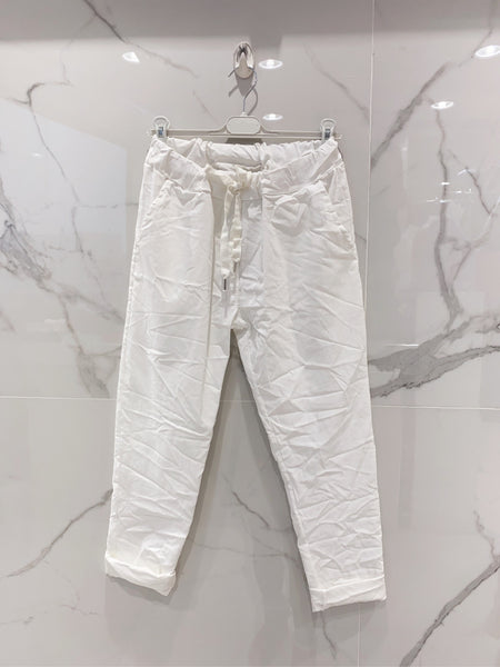 Draw String Waist Pants- Italian
