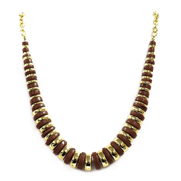 Beaded Disk Necklace