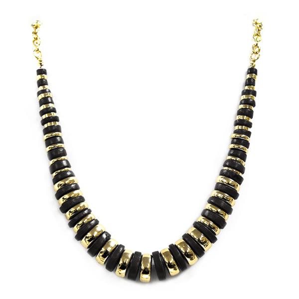 Beaded Disk Necklace