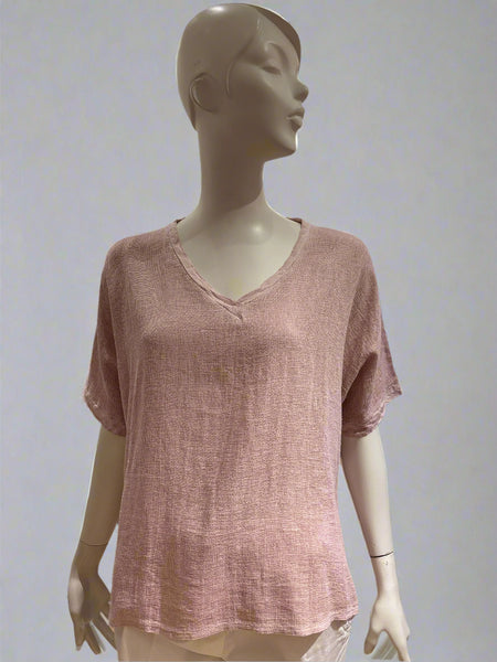 Linen/Cotton Mix Top - Italian