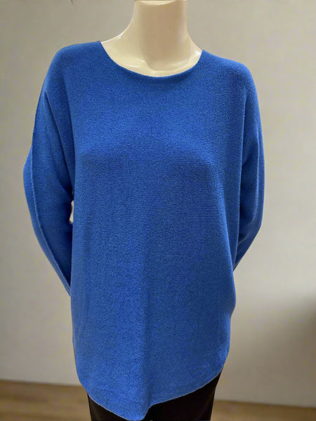 Long Sleeve Boat Neck Basic Sweater