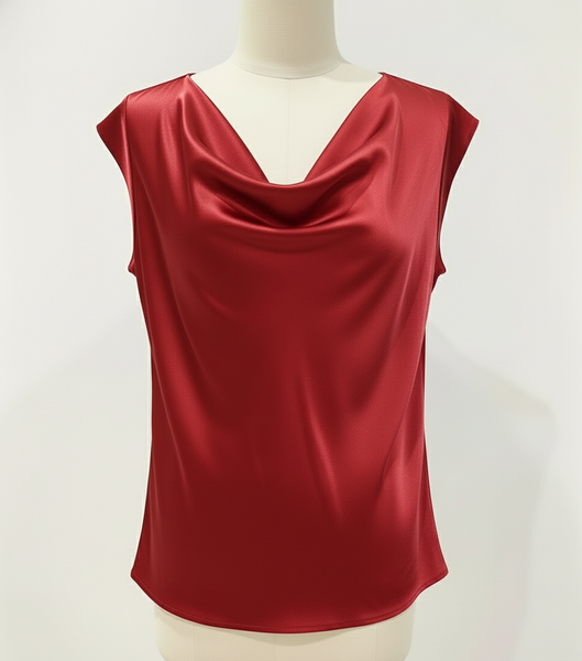 Cap Sleeve Sateen Top