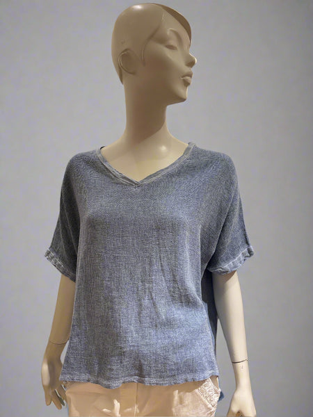 Linen/Cotton Mix Top - Italian