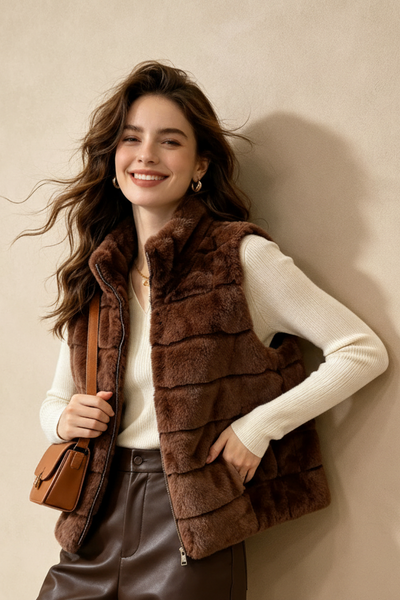 Faux Fur Short Vest