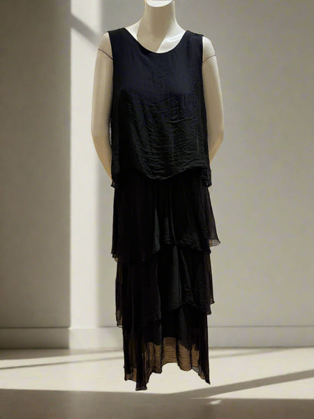 Long Layered Silk Dress - Italian
