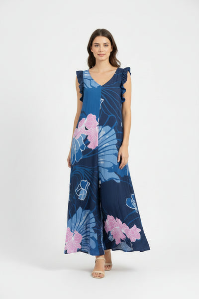 Sleeveless Printed Jumpsuit