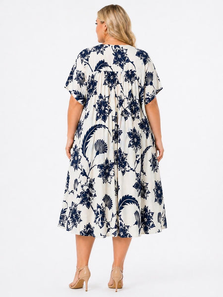 Short Sleeve Floral Dress