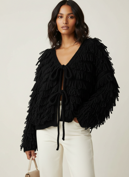 Detail Knit Cardigan