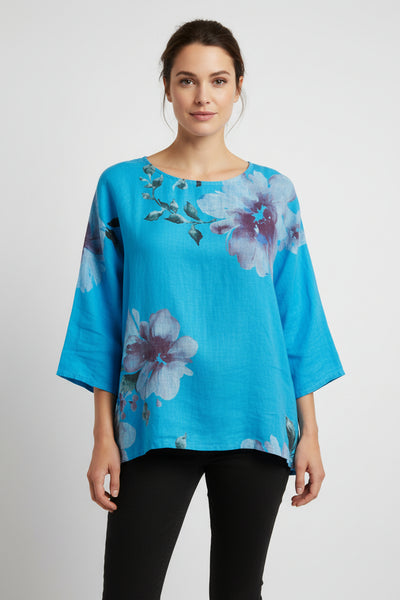 Floral Linen Top