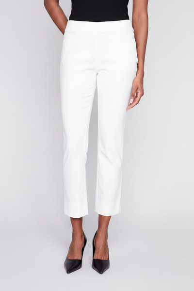 Slit Hem Capri