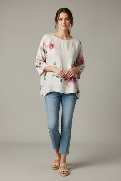 Floral Linen Top