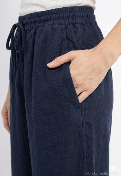 Pull-On Linen Pants