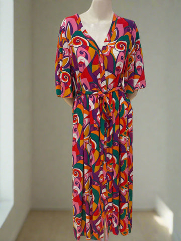 Long Print Dress