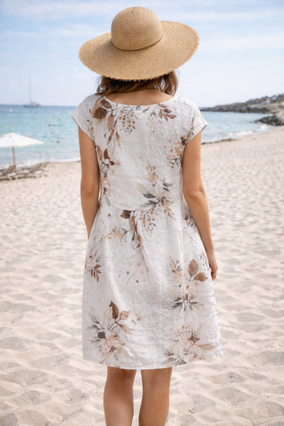 Floral Linen Dress