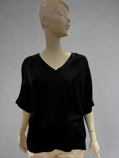 Short Sleeve Sateen Top