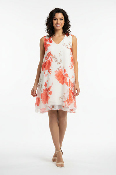 Sleeveless Floral Dress