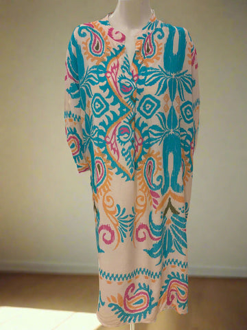 Long Sleeve Print Dress
