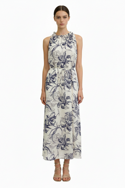 Sleeveless Print Dress