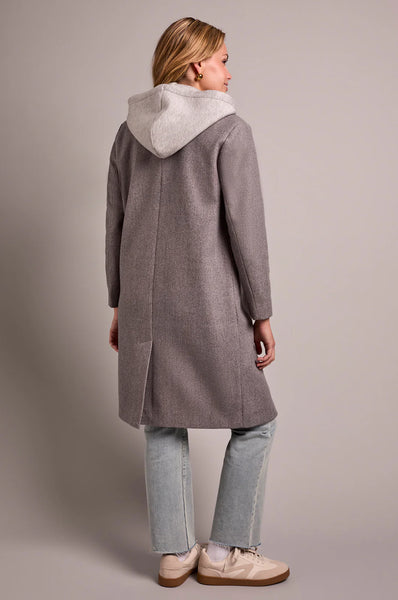 3/4 Coat With Fooler Hoodie