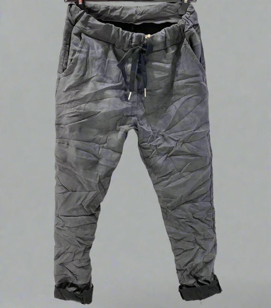 Ultra Suede Draw String Waist Pants- Italian