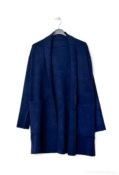 Open Front Wool Mix Cardigan