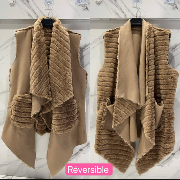 Reversible Fur Vest - Italian