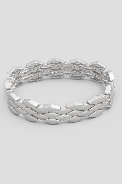Metallic Elastic Scale Bracelet