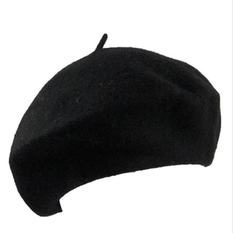 French Style Solid Color Beret Hat