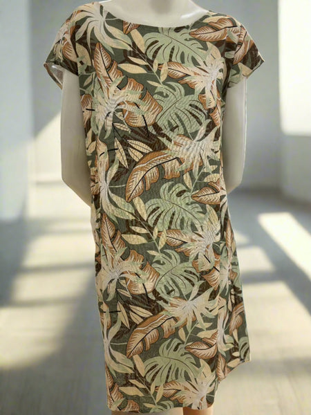 Print Linen/Cotton Dress
