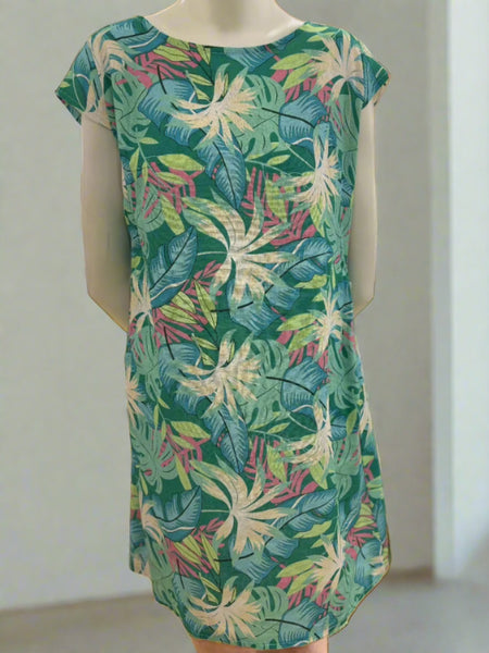 Print Linen/Cotton Dress