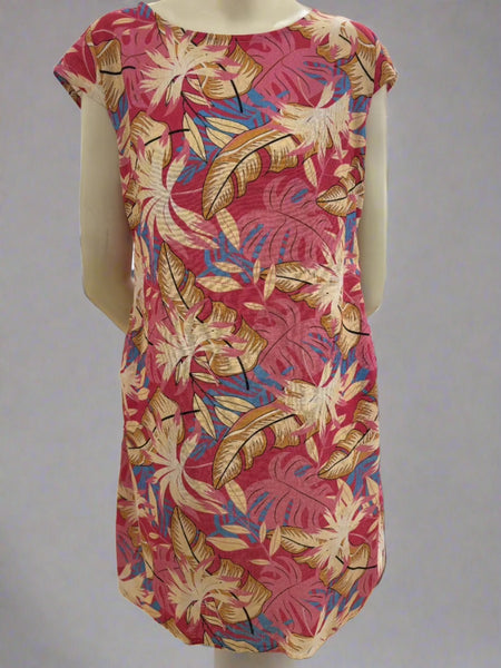 Print Linen/Cotton Dress