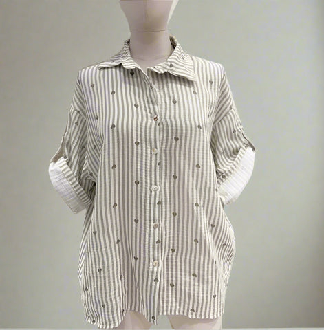 Stripe Cotton Shirt