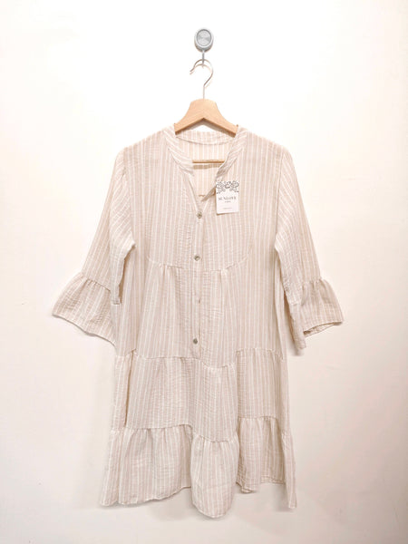 Bell Sleeve Stripe Dress