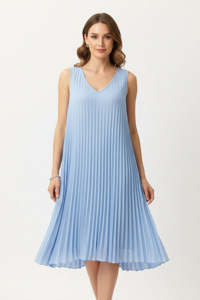 Sleeveless Pleat Dress