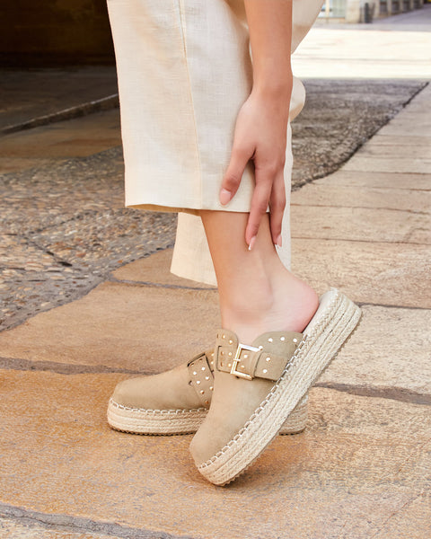 Buckle Detail Wedge Sandal