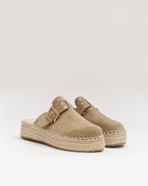 Buckle Detail Wedge Sandal