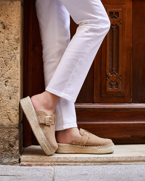 Buckle Detail Wedge Sandal