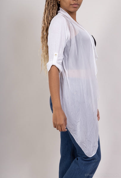 Crop Silk Cardigan - Italian