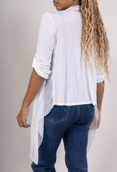 Crop Silk Cardigan - Italian